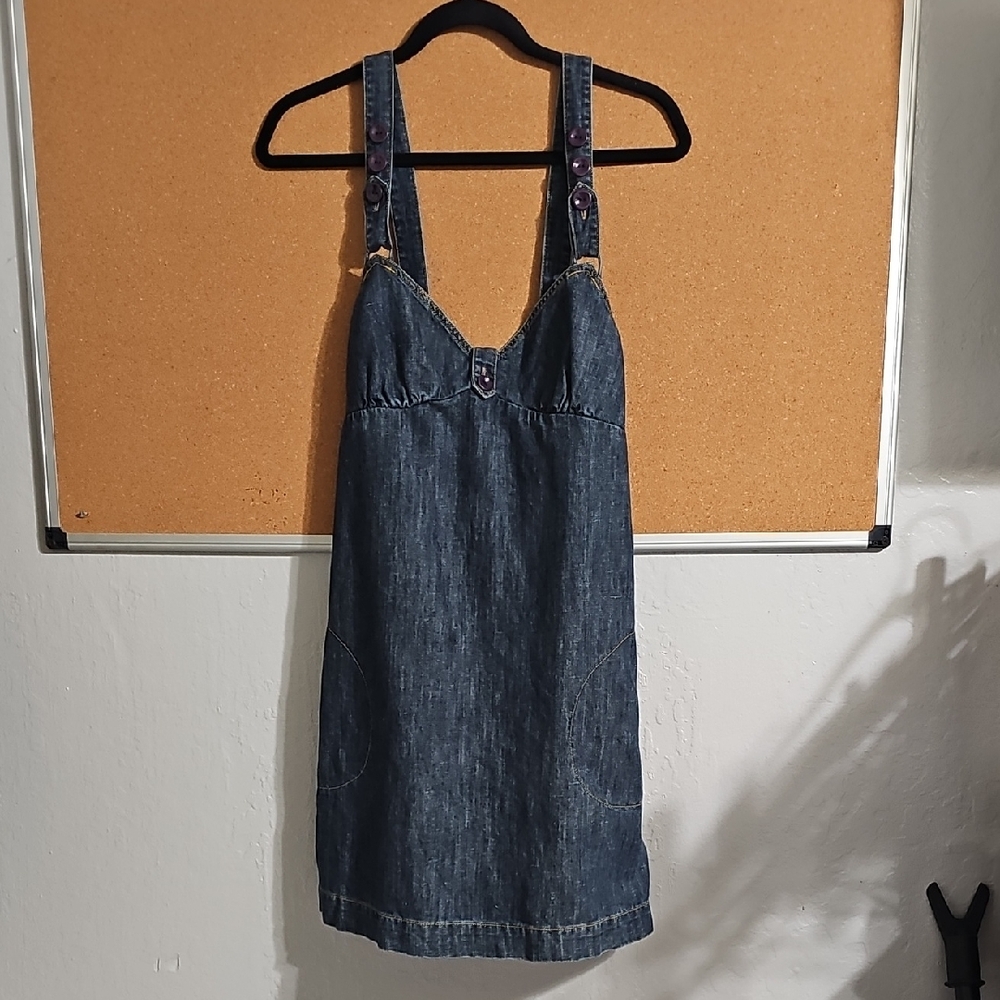 Volcom Dark Blue Denim Mini Dress